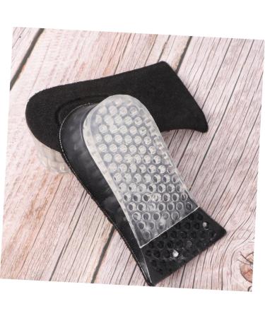 FOMIYES Silicone Shoe Lifts for Men & Women - Comfortable Insoles for Height Increase & Support - Perfect Plantar Support Inserts - Black Half Pad - Buy Online on GoSupps.com