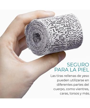 8 x Plaster Bandages for Crafts - 5 x 300 cm Plasterboard for Body Shapes & Pregnancy - White - Buy Online on GoSupps.com