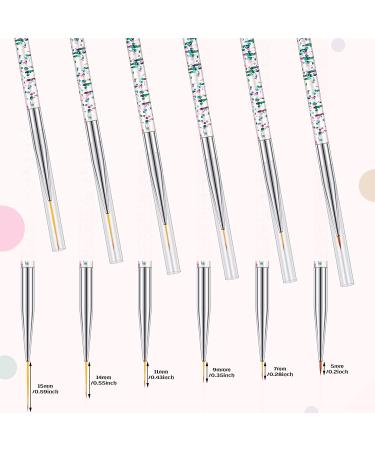 6pc Fine Point Eyeliner Brush Set for Gel and Liquid Eyeliner | Fiber Bristles, Cosmetics Eye Wands - Buy Online on GoSupps.com