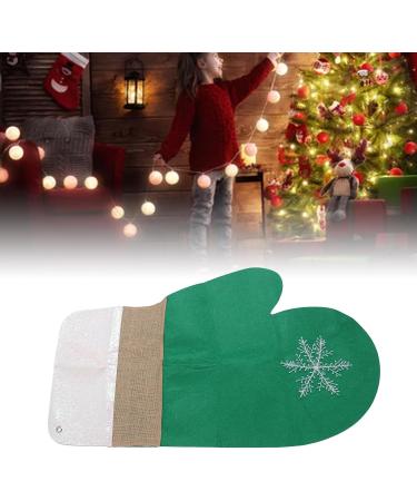 Door Hanging Glove Exquisite Details Cloth Christmas Doorway Sign Gloves Safe for Wall for Fireplaces (Green) - Buy Online on GoSupps.com