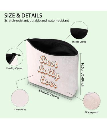 Lolly Gift Grandmother Gift Mother's Day Gift Lolly Makeup Bag Best Lolly Ever Birthday Gift for Grandma (Lolly UK) - Buy Online on GoSupps.com