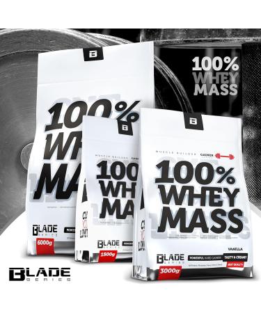 Blade Series 100% Whey Mass - Instant Dietary Support Drink for Bodybuilders | 3000g Vanilla & Chocolate | Boost Energy & Protein - Buy Online on GoSupps.com