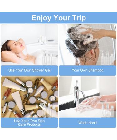 Flintronic 80ml Empty Travel Bottles Set - Ideal for Cosmetics Shampoo & Lotion - Perfect for Air Travel & Business Trips - Buy Online on GoSupps.com