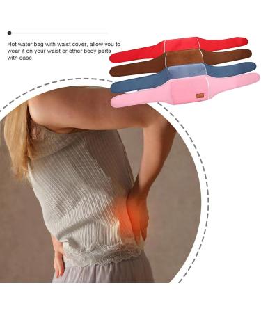 Belt Grey Hot Water Bottle Set - Rubber Hot Water Bottle for Pain Relief & Comfort | International Shipping - Buy Online on GoSupps.com