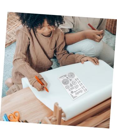 Lurrose Postage Stamps Scrapbook Embellishments Clear Stamp Block Mailing Stamps Silicone Stamps Seal Fine - Buy Online on GoSupps.com