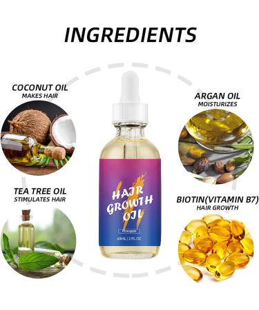 Hair Growth Liquid Travel Friendly 60ml Hair Repair Growth Solution Scalp Nourishing Liquid Natural Strengthening Agent for Softness Shine and Thicker - Buy Online on GoSupps.com