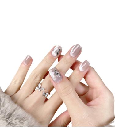 Handmade Nail Wearing and Nail Patching Short False Nails(XS)