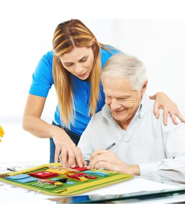 Yuehuamech Fidget Book for Dementia Patients | Sensory Blanket for Alzheimer's | Anxiety Relief and Mental Stimulation - Buy Online on GoSupps.com
