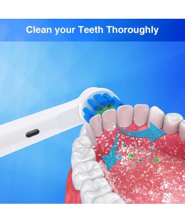 Redtron 16 Oral-B Replacement Brush Heads - Compatible with Precision Clean 3D Whitening & Sensitive Clean - Deep Cleaning for Optimal Oral Care - Buy Online on GoSupps.com