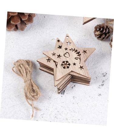 Zerodeko 10 Pcs Wood Crafts Wood Disc Ornaments Christmas Hanging Plaque Car Decorations Embellishments Christmas Decorations Natural Wood Slices Platinum Bamboo Christmas Tree - Buy Online on GoSupps.com