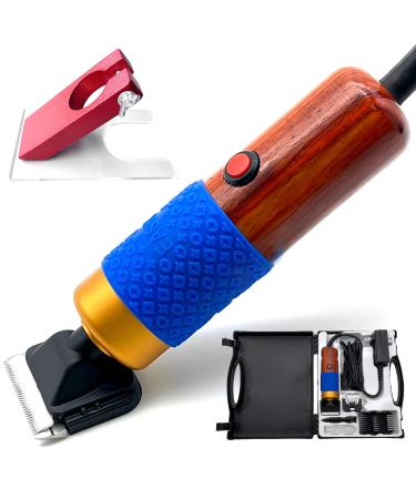 Carpet Trimmer with Shearing Guide  Adjustable Rug Tufting Carver Clippers Electric Shears  Low Noise Vibration Trimmer  Carpet Carving Clippers Making Tool for Tufting Carpet Rug Clean (200W)