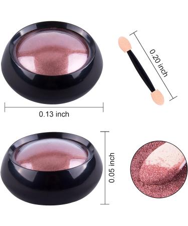 Duufin 14 Colors Chrome & Holographic Nail Powder Set with 14 Eyeshadow Pins - Aurora & Chameleon Effects for Stunning Nail Art - Buy Online on GoSupps.com