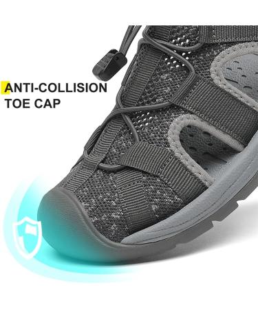 Women s Outdoor Sports Sandals - Lightweight Closed Rubber Hiking & Trekking Sandals for Travel - Gray A2 36 EU - Buy Online on GoSupps.com