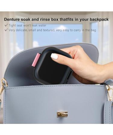 Buy BVN Leak-Proof Prosthesis Box - Eco-Friendly Denture Storage with Sieve for All Ages (Black + Pink) - Buy Online on GoSupps.com