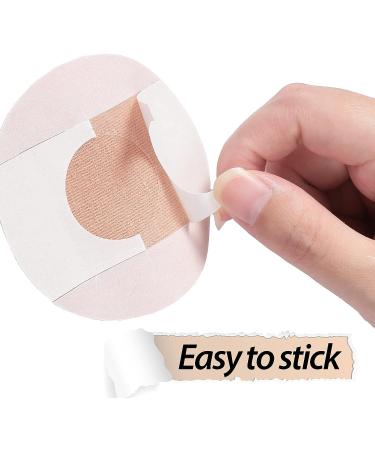 Beige Adhesive Sensor Patches - 60 Pre-Cut Waterproof Covers for Continuous Glucose Monitor - Buy Online on GoSupps.com