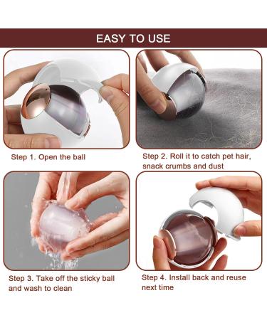 Reusable Sticky Lint Roller Ball - Washable Hair Remover for Pets & Clothing | International Shipping - Buy Online on GoSupps.com