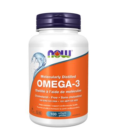 NOW Supplements Omega-3 1 000mg Softgels 100 Count