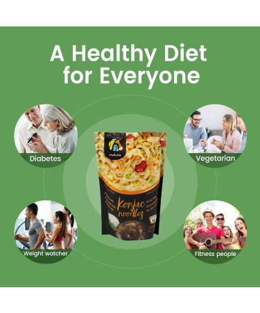 Hethstia Konjac Oat Fiber Keto Fettuccine Shirataki Noodle 9-Pack - Gluten Free, Low Calorie, Low Carb Pasta - Vegan, Sugar Free, Paleo-Friendly Option - Buy Online on GoSupps.com