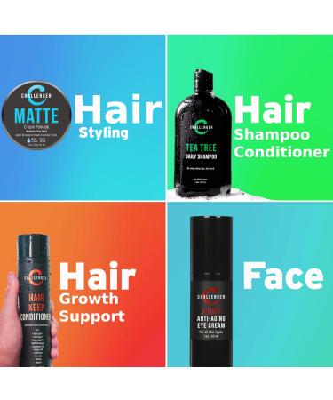 Challenger Men's Hair Keep Conditioner - DHT Blocking & Hair Growth | 10oz with Baicapil Caffeine Biotin & Argan Oil | 2 Month Supply - Buy Online on GoSupps.com