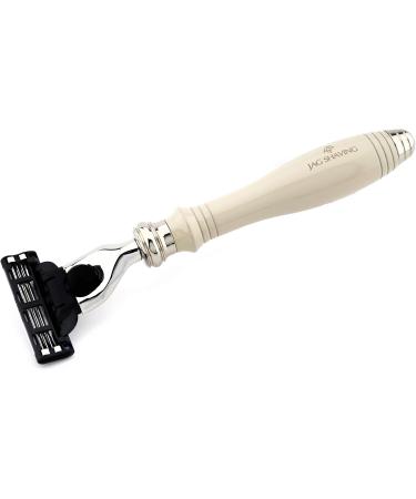 Premium Razor & Holder Set - 3 Blades Chrome-Plated Stainless Steel Stand - International Shipping - Buy Online on GoSupps.com