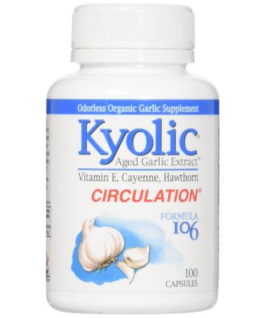 Kyolic Aged Garlic Extract Healthy Heart Formula 106 - 100 Capsules