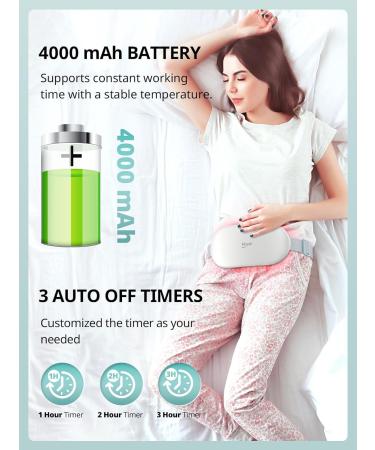 Slimpal Wireless Thermal Belt - Large Back Heating Cushion & Electric Heating Pillow for Pain Relief | 4 Temperature Levels Beige Cream Color - Buy Online on GoSupps.com