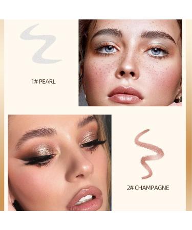 Wismee Pearl White Cream Eyeshadow Stick - Waterproof Eye Shadow Pen for Brightening and Highlighting - Buy Online on GoSupps.com