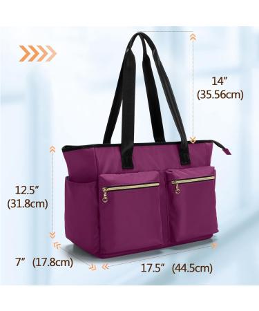 Durable Damero Nurse Work Bag | Stylish Utility Tote for Women | Ideal for Medical Professionals | Purple - Buy Online on GoSupps.com