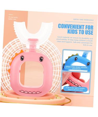Minkissy U-Shaped Silicone Toothbrush for Kids - Portable Baby Toothbrush Set 10 Pieces Ideal Cleaning Tool - Buy Online on GoSupps.com