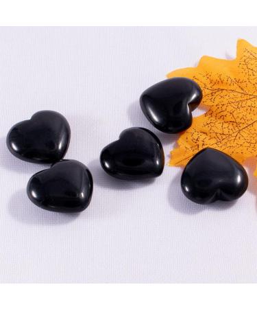 Black Obsidian Heart Worry Stone for Chakra Healing & Stress Relief - Buy Online on GoSupps.com