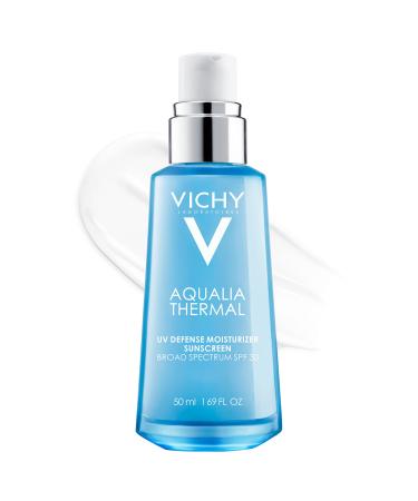 Vichy Aqualia Thermal UV Daily Moisturizer with SPF 30, Moisturizer with Sunscreen for Face with Niacinamide, Oil Free Sunscreen, Moisturizing Face Lotion with SPF, Sheer Finish Sun Protection