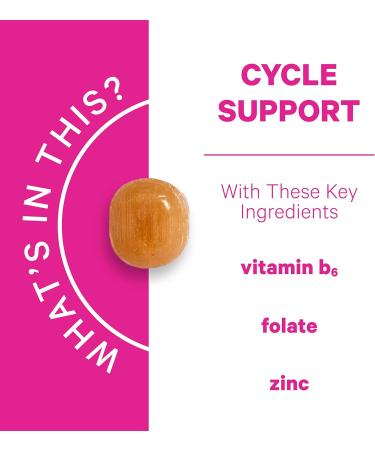 Pink Stork Fertility Sweets: Strawberry Pomegranate Fertility Supplements for Women + Prenatal Vitamins 100% Organic Folate B6 + Zinc Drop Women-Owned 30 Hard Lozenges - Buy Online on GoSupps.com