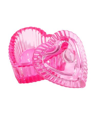 Nails Art Glass Dappen Dish Crystal Glass Dish Nails Art Dappen Dish With Lid Heart Shaped Liquids Crystal Cup