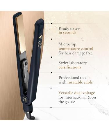 Transform Your Hair with the 2-in-1 Lure & Smooth Smoothing Iron - Long-lasting Styling for Smooth & Curly Looks (829 Gold) - 5 Years Worry-Free Use - Buy Online on GoSupps.com