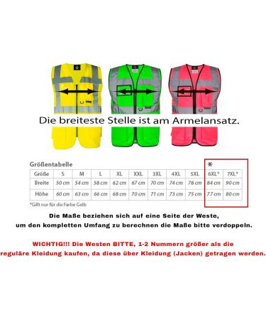 Funny Dog Owner Safety Vest - 'DIE mit dem Hund gehen' - Yellow 3XL | International Shipping Available - Buy Online on GoSupps.com