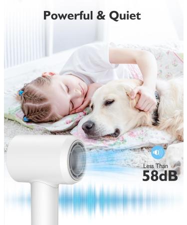 Buy Professional 1500W Ionic Hair Dryer | Fast Drying Low Noise Portable - Perfect for Home & Travel - Buy Online on GoSupps.com