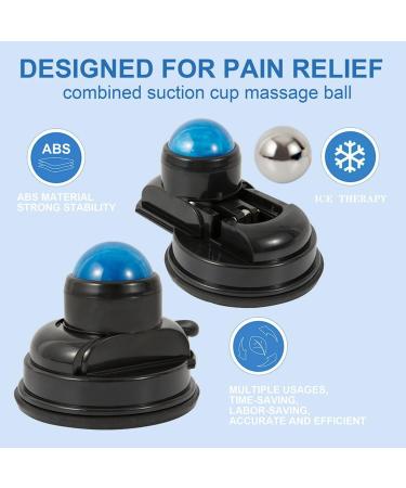 2-in-1 Massage Ball Roller | Suction-Up Ball Massager for Deep Tissue Relief & Relaxation | 360 Rotatable Myofascial Relief for Body & Neck - International Shipping Available - Buy Online on GoSupps.com