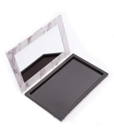 Allwon Marble Magnetic Makeup Palette with Mirror - White Empty Palette for Eyeshadow, Lipstick, Blush, Powder - Buy Online on GoSupps.com