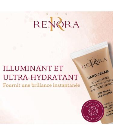 RENORA | Repair & Ultra Moisturizing Hand & Nail Cream | Hand Cream | Repair & Protective Cream Smooths Cracks | Make Nails Stronger - Buy Online on GoSupps.com