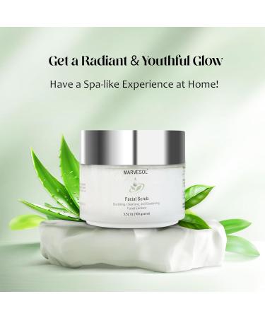 Facial Scrub Exfoliator for Rosacea | Gentle Deep Cleanser for All Skin Types - Buy Online on GoSupps.com