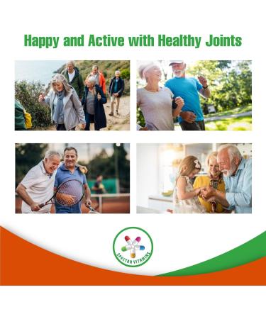 Spectra Joint Support Supplement with Glucosamine, Turmeric, Boswellia, Paractin, Collagen & Hyaluronic Acid - 90 Capsules - Buy Online on GoSupps.com