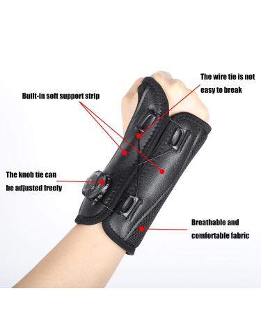 Adjustable Carpal Tunnel Wrist Brace - Relief for Tendonitis Arthritis & Sprains - Black Support for Left Hand - Ideal for Night & Day Use - Buy Online on GoSupps.com