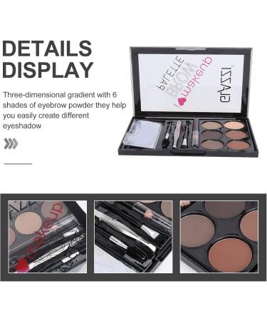 VINTORKY 1 Set Eyebrow Powder Set Waterproof Pigmented Matte Eye Shadow Makeup Flash Suit Makeup Supply Abs 1 count (Pack of 1) As Shown - Buy Online on GoSupps.com