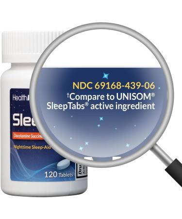 HealthA2Z Sleep Aid - Doxylamine Succinate 25mg | Non Habit-Forming | 120 Count - International Shipping Available - Buy Online on GoSupps.com