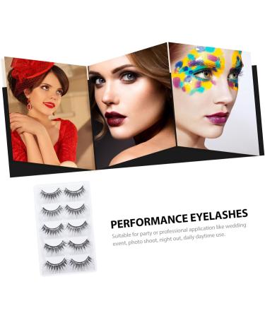 Angoily Chic Eyelash Decor Adhesive Eyelashes Women Makeup False Eyelashes Natural Look - Buy Online on GoSupps.com