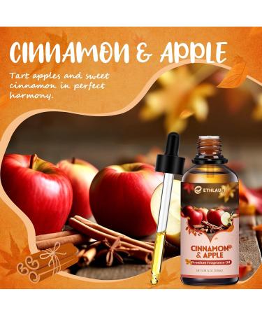 Cinnamon Apple Essential Oil, 100ml Fall Essential Oil for Diffusers for Home, Autumn Scented Oils for Candle & Soap Making, Bath Bombs, Massage - 3.38FL.OZ Cinnamon Apple 3.38 Fl Oz (Pack of 1) - Buy Online on GoSupps.com