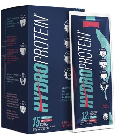 HydroProtein Recovery & Hydration Sport Supplement 15 Packets | 12g Protein per Pack - Buy Online on GoSupps.com