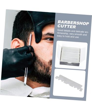 100pcs Stainless Steel Half Face Razor Blades - Barber Cutter for Smooth Shaving | Ideal for Barbershop & Home Use - Buy Online on GoSupps.com