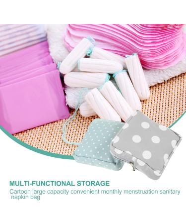 2Pcs Sanitary Pad Pouch - Portable Menstrual Pad Holder for Girls & Women - Buy Online on GoSupps.com