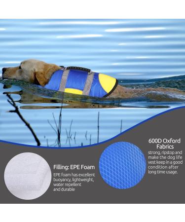 Shop Cit toile Dog Life Jacket (Small) - Reflective Durable & Buoyant - Perfect for Swimming & Water Sports - Blue - Buy Online on GoSupps.com